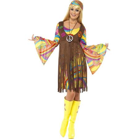 Groovy Lady kostuum | Hippie verkleedkleding dames maat S (36-38)